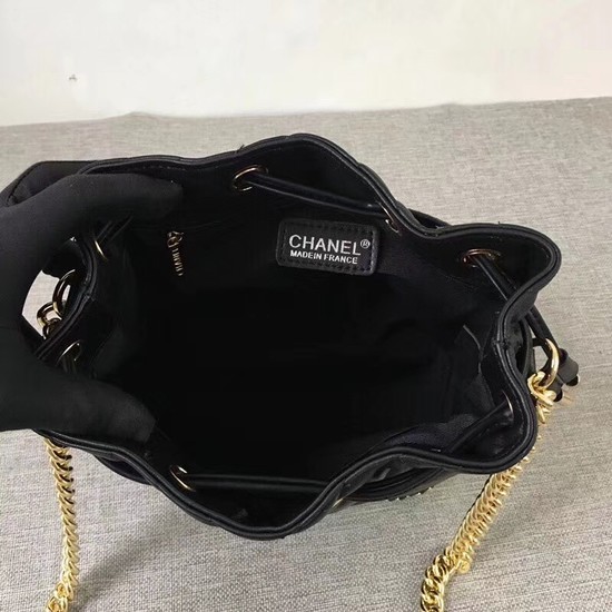 Chanel Sheepskin Leather Shoulder Bag 1125 black