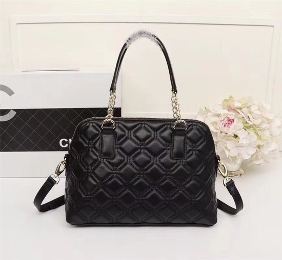 Chanel Sheepskin Leather Shoulder Bag 55698 black