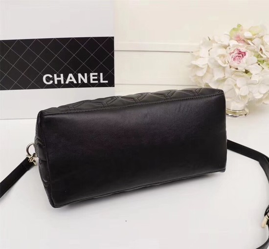 Chanel Sheepskin Leather Shoulder Bag 55698 black