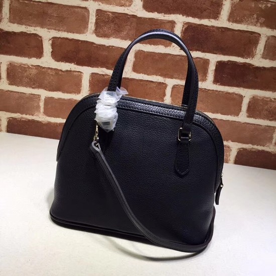 Gucci Calfskin Leather Small Tote Bag B341504 Black