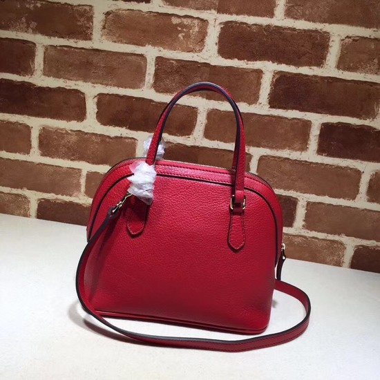 Gucci Calfskin Leather Small Tote Bag B341504 red