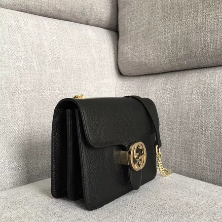 Gucci GG Marmont Leather Shoulder Bag 510304 black