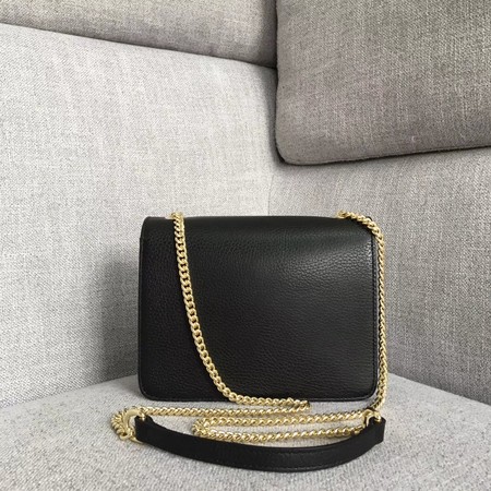 Gucci GG Marmont Leather Shoulder Bag 510304 black