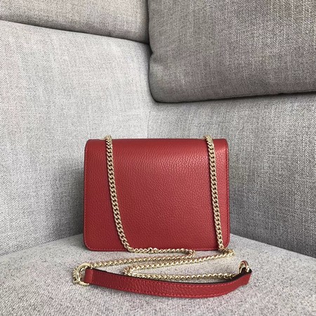 Gucci GG Marmont Leather Shoulder Bag 510304 red