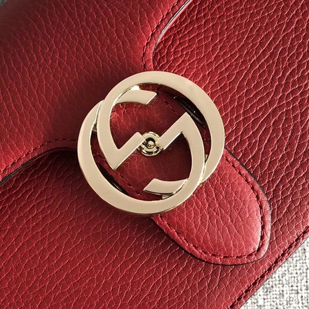 Gucci GG Marmont Leather Shoulder Bag 510304 red