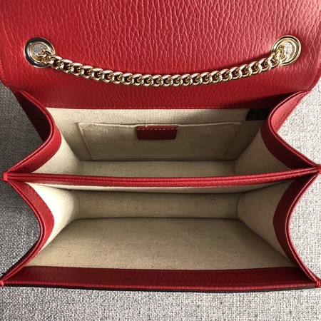 Gucci GG Marmont Leather Shoulder Bag 510304 red