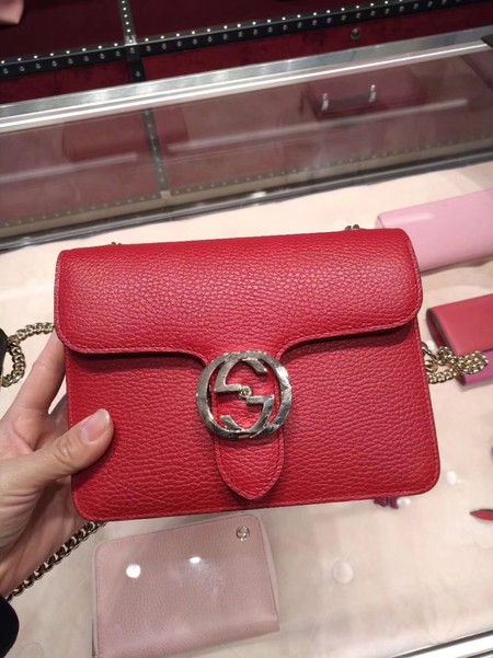 Gucci GG Marmont Leather Shoulder Bag 510304 red