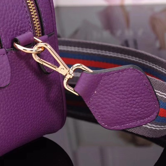 Prada Calfskin Leather Shoulder Bag 1BH082 Violet