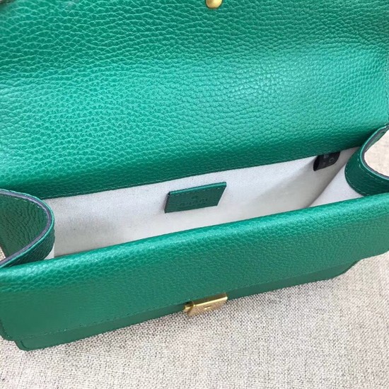 Gucci Dionysus Blooms Leather Shoulder Bag 499623 green