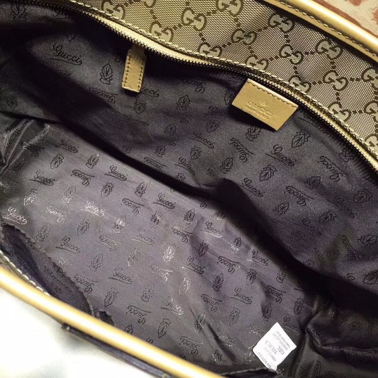 Gucci GG Imprime Tote Bag 211137 champagne Gold