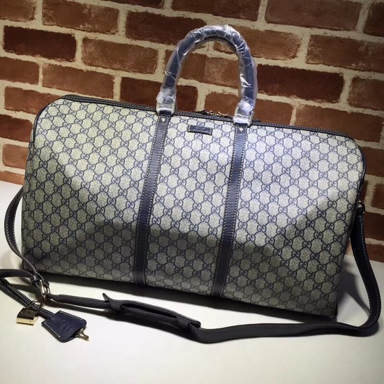Gucci PVC Keepall Strap Travel Bag 206500 Blue
