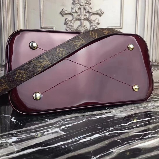 Louis Vuitton Monogram Vernis Original leather Alma Tote Bag M54395 purple