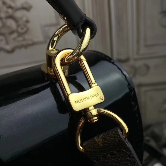 Louis Vuitton Original Monogram Vernis Tote Bag CHERRYWOOD 53352 black