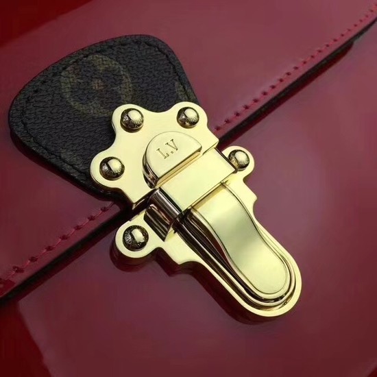 Louis Vuitton Original Monogram Vernis Tote Bag CHERRYWOOD 53352 red