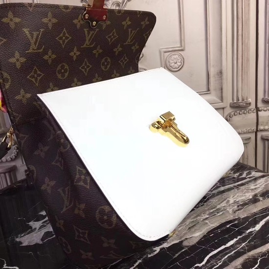 Louis Vuitton Original Monogram Vernis Tote Bag CHERRYWOOD 53352 white