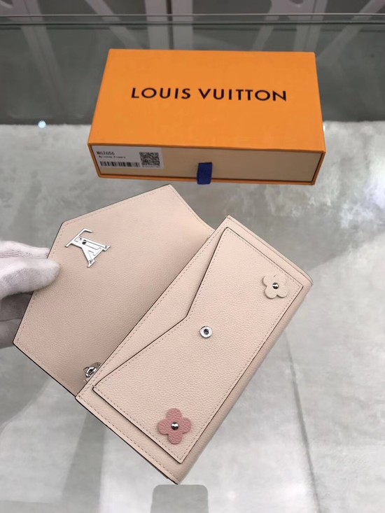 Louis vuitton original Mylockme bucket wallet 62656 cream