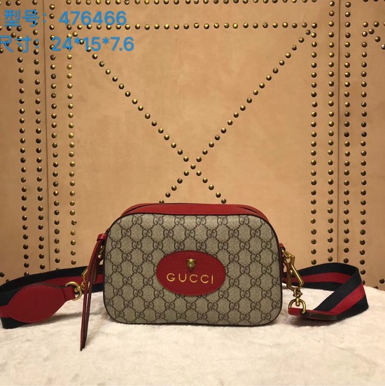 Gucci GG ophidia Canvas Messenger Bag 476466 Red