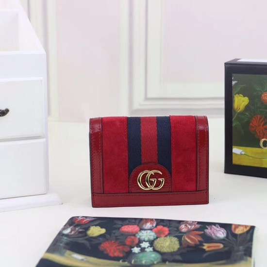 Gucci Ophidia card case 523155 red