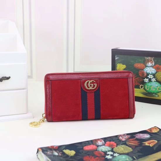 Gucci Ophidia continental wallet 523154 red