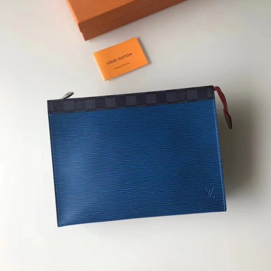 Louis Vuitton Split Pochette Voyage EPI Leather M67736 blue