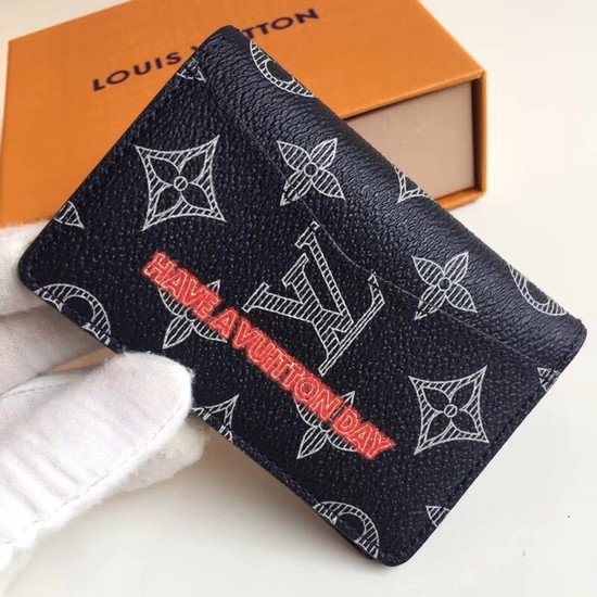 Louis Vuitton Upside Down Monogram Ink Card Purse 62889
