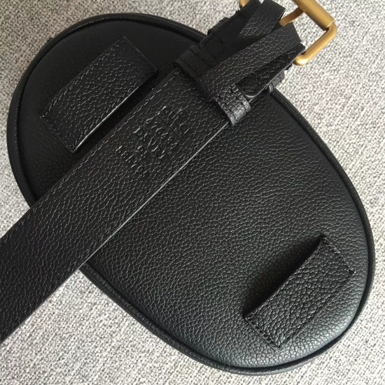Gucci GG Calfskin Leather belt bag 476434 black