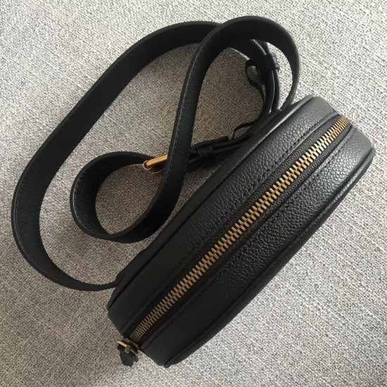 Gucci GG Calfskin Leather belt bag 476434 black