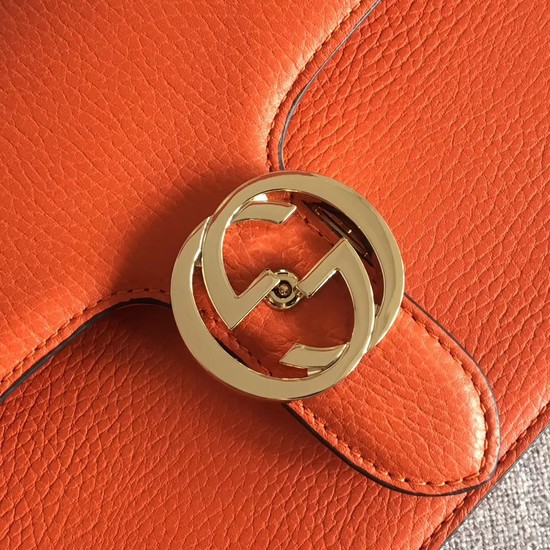 Gucci GG Cowhide top quality Shoulder Bag 510303 orange