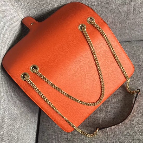 Gucci GG Cowhide top quality Shoulder Bag 510303 orange