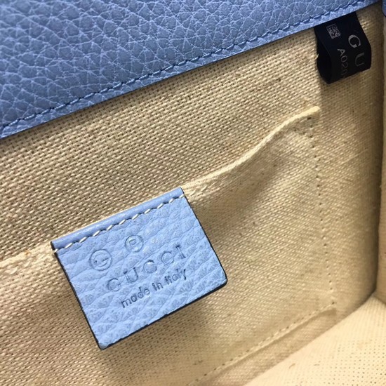 Gucci GG Cowhide top quality Shoulder Bag 510304 Sky blue