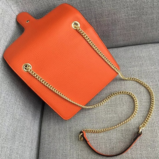 Gucci GG Cowhide top quality Shoulder Bag 510304 orange