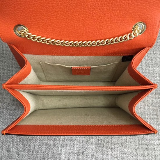 Gucci GG Cowhide top quality Shoulder Bag 510304 orange