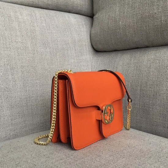 Gucci GG Cowhide top quality Shoulder Bag 510304 orange