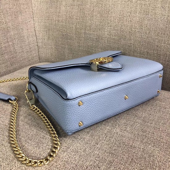 Gucci GG Cowhide top quality tote bag 510302 Sky blue