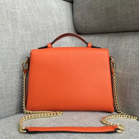 Gucci GG Cowhide top quality tote bag 510302 orange