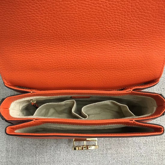 Gucci GG Cowhide top quality tote bag 510302 orange