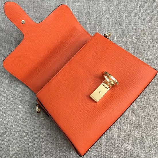 Gucci GG Cowhide top quality tote bag 510302 orange