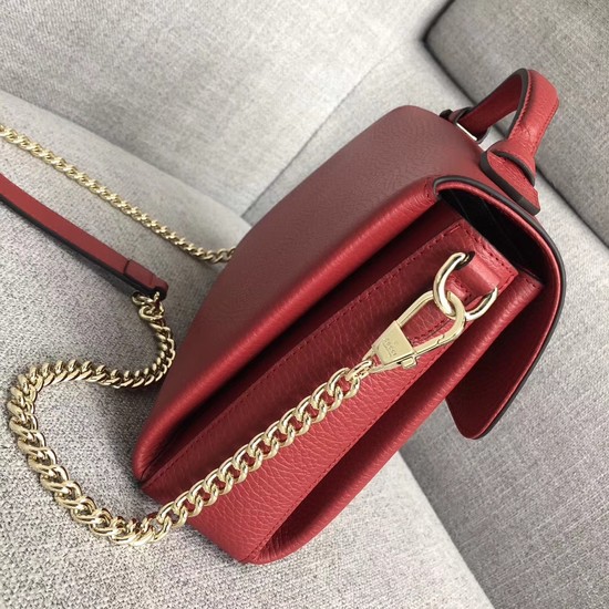 Gucci GG Cowhide top quality tote bag 510302 red