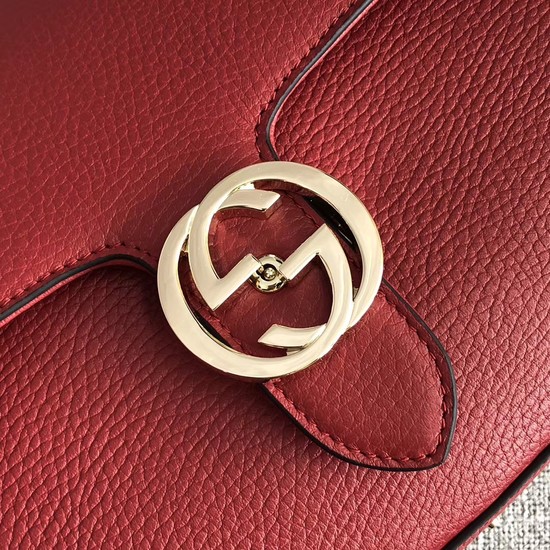 Gucci GG Cowhide top quality tote bag 510302 red