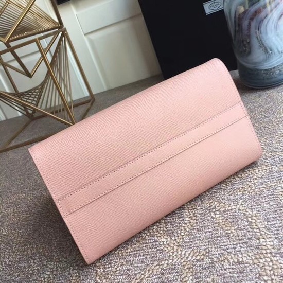 Prada Bibliotheque Handbag in Calf Leather 1BA156 Pink