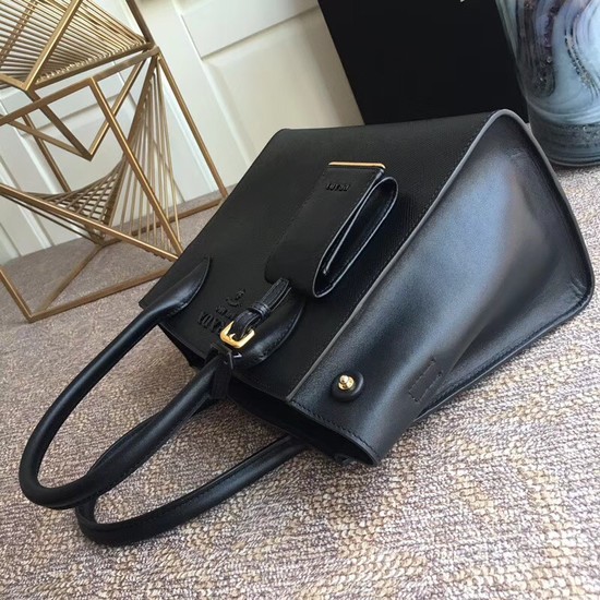 Prada Bibliotheque Handbag in Calf Leather 1BA156 black