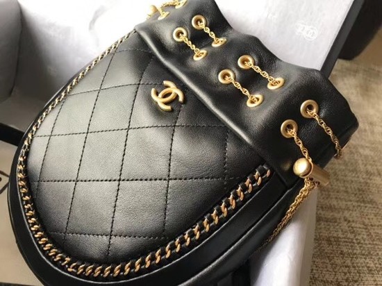 Chanel Flap Original Sheepskin leather cross-body bag 55698 black