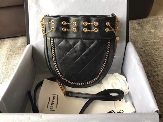 Chanel Flap Original Sheepskin leather cross-body bag 55698 black