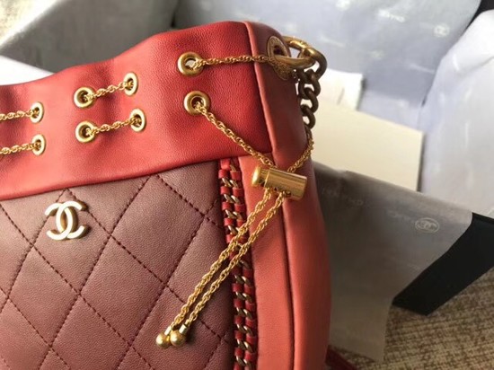 Chanel Flap Original Sheepskin leather cross-body bag 55698 red