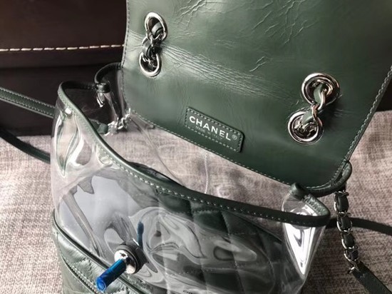 Chanel Original Calfskin Leather Backpack 83429 green