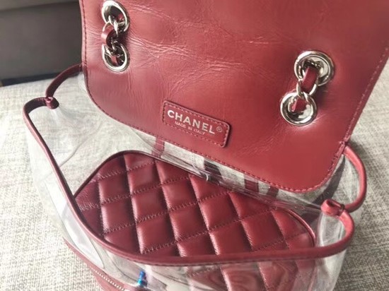 Chanel Original Calfskin Leather Backpack 83429 red