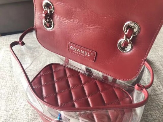 Chanel Original Calfskin Leather Backpack 83429 red