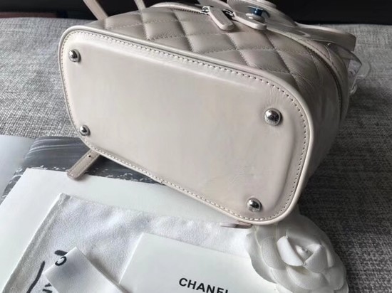 Chanel Original Calfskin Leather Backpack 83429 white