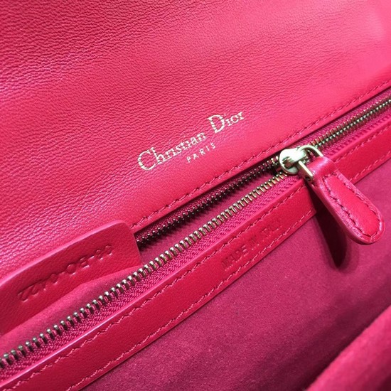 Dior Original DIORAMA BAG STUDDED LAMBSKIN M0422 red