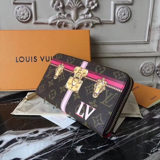 Louis Vuitton Zippy Wallet Monogram Canvas M62616 rose